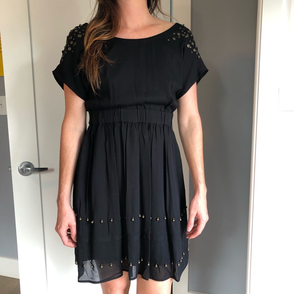 Anthropologie Fei Dress with brass embellishments
